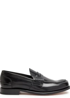 Pembrey glossed leather loafers