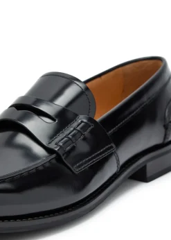 Pembrey polished leather loafers