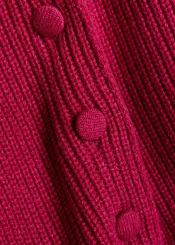 Peplum cashmere cardigan