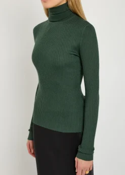Peppe roll-neck cashmere-blend top