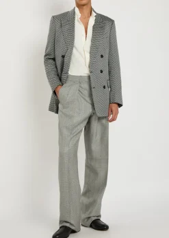 Perforated silk shirt