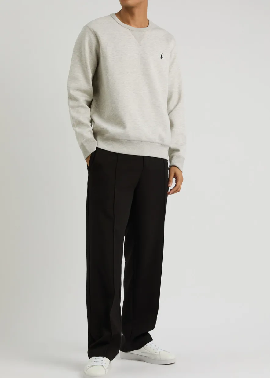 Performance grey jersey sweatshirt