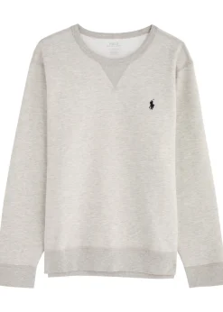 Performance grey jersey sweatshirt