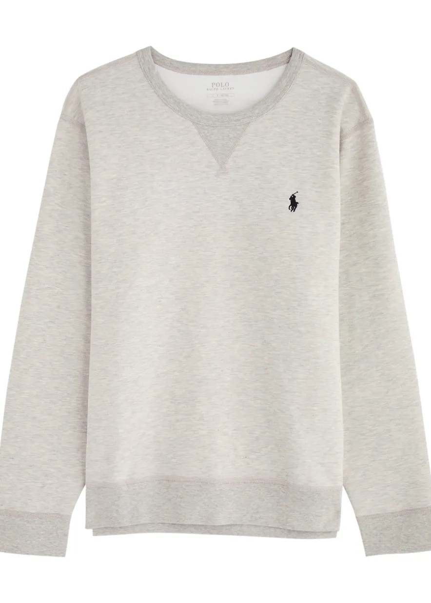 Performance grey jersey sweatshirt