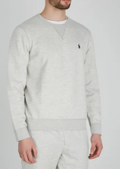 Performance grey jersey sweatshirt