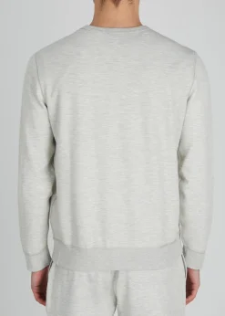 Performance grey jersey sweatshirt