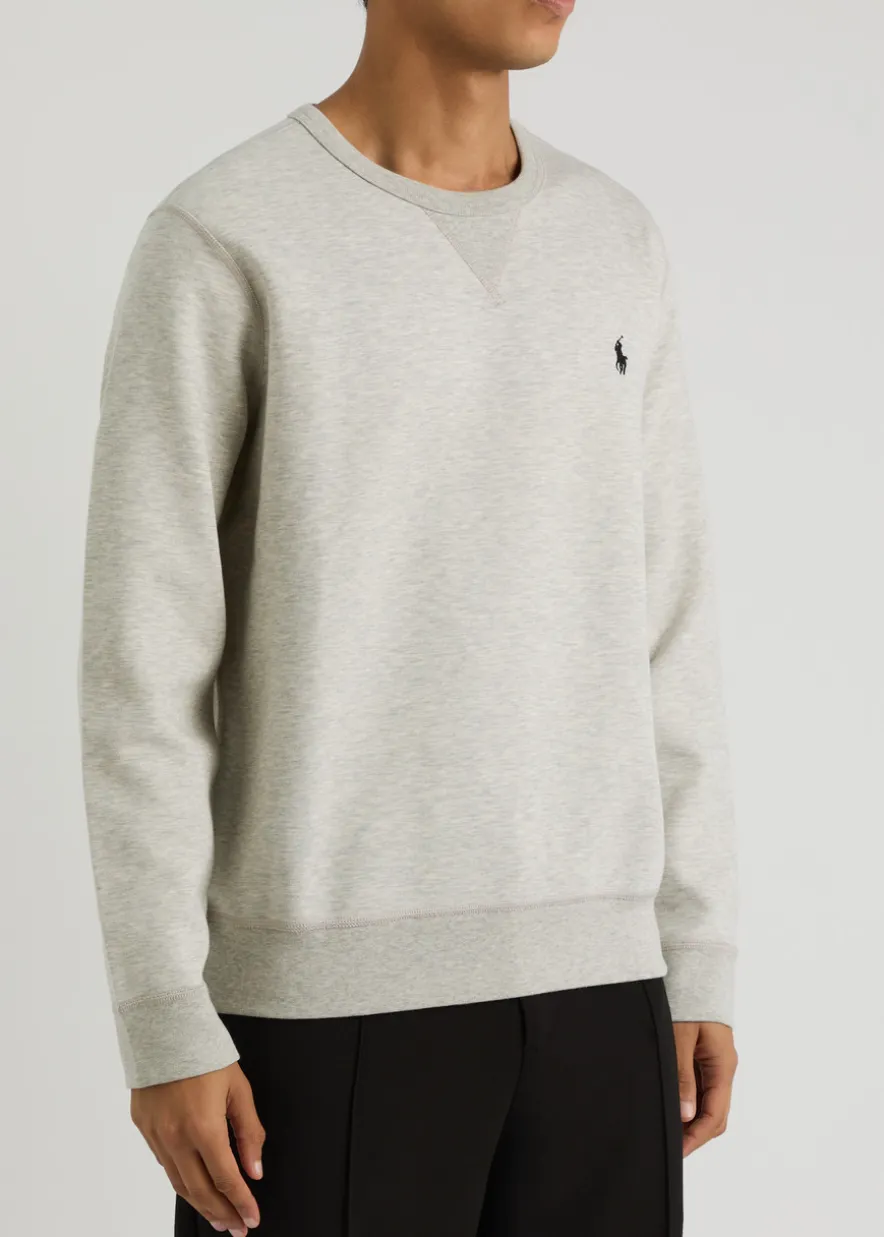 Performance grey jersey sweatshirt