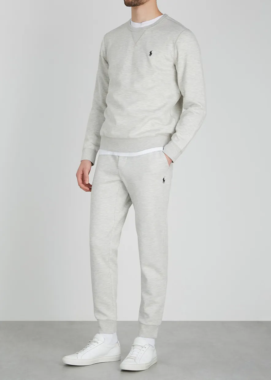 Performance grey jersey sweatshirt