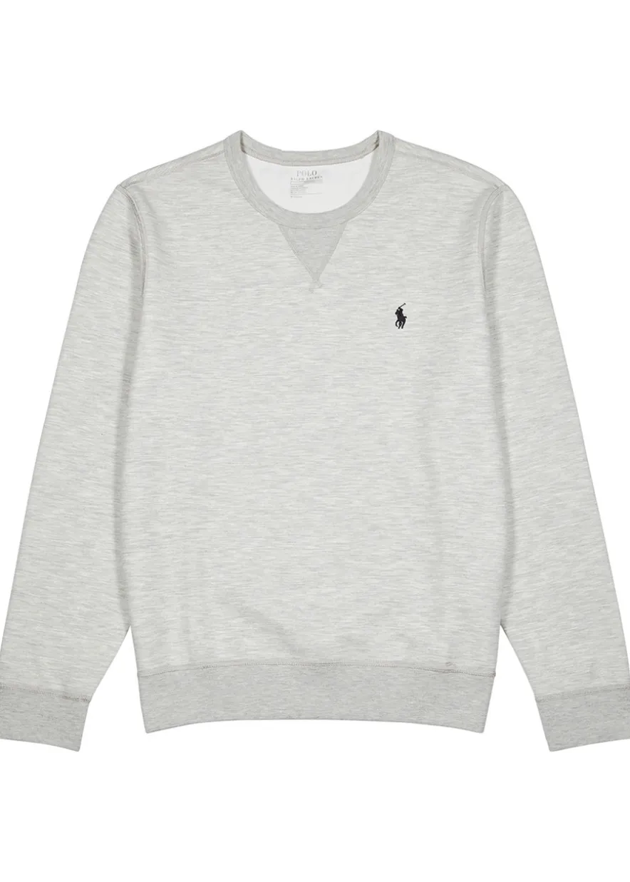 Performance grey jersey sweatshirt