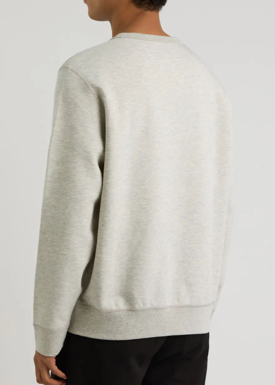 Performance grey jersey sweatshirt