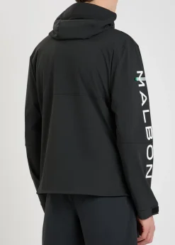 Performance logo-print hooded stretch-shell jacket