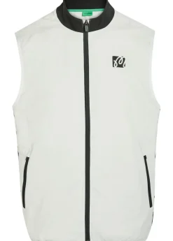 Performance logo-print shell vest