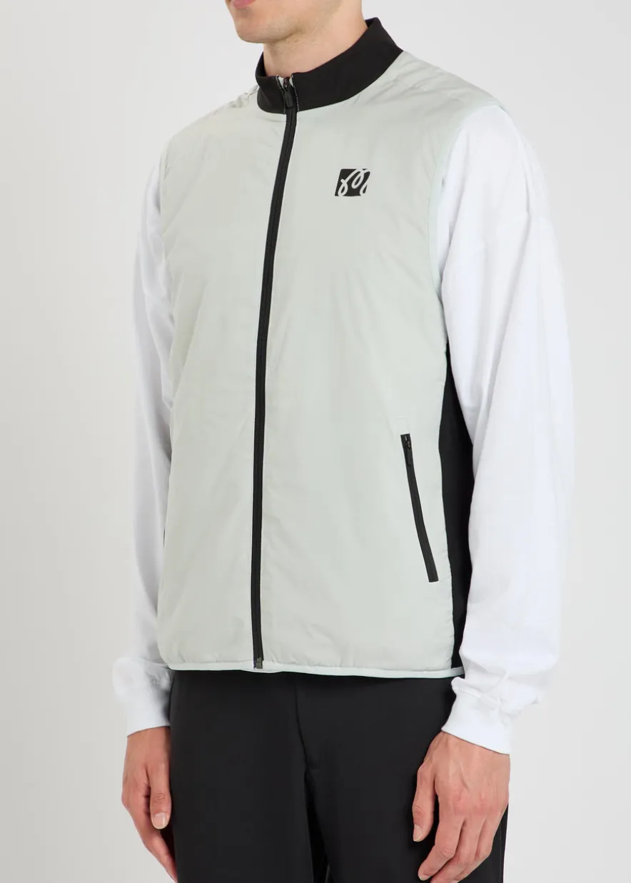 Performance logo-print shell vest
