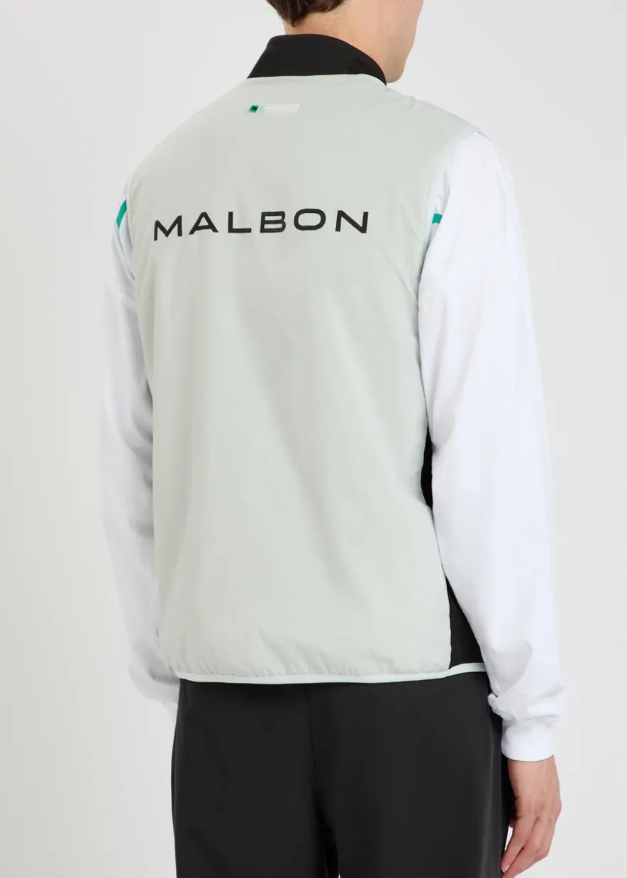 Performance logo-print shell vest