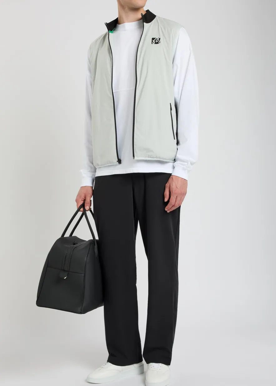 Performance logo-print shell vest