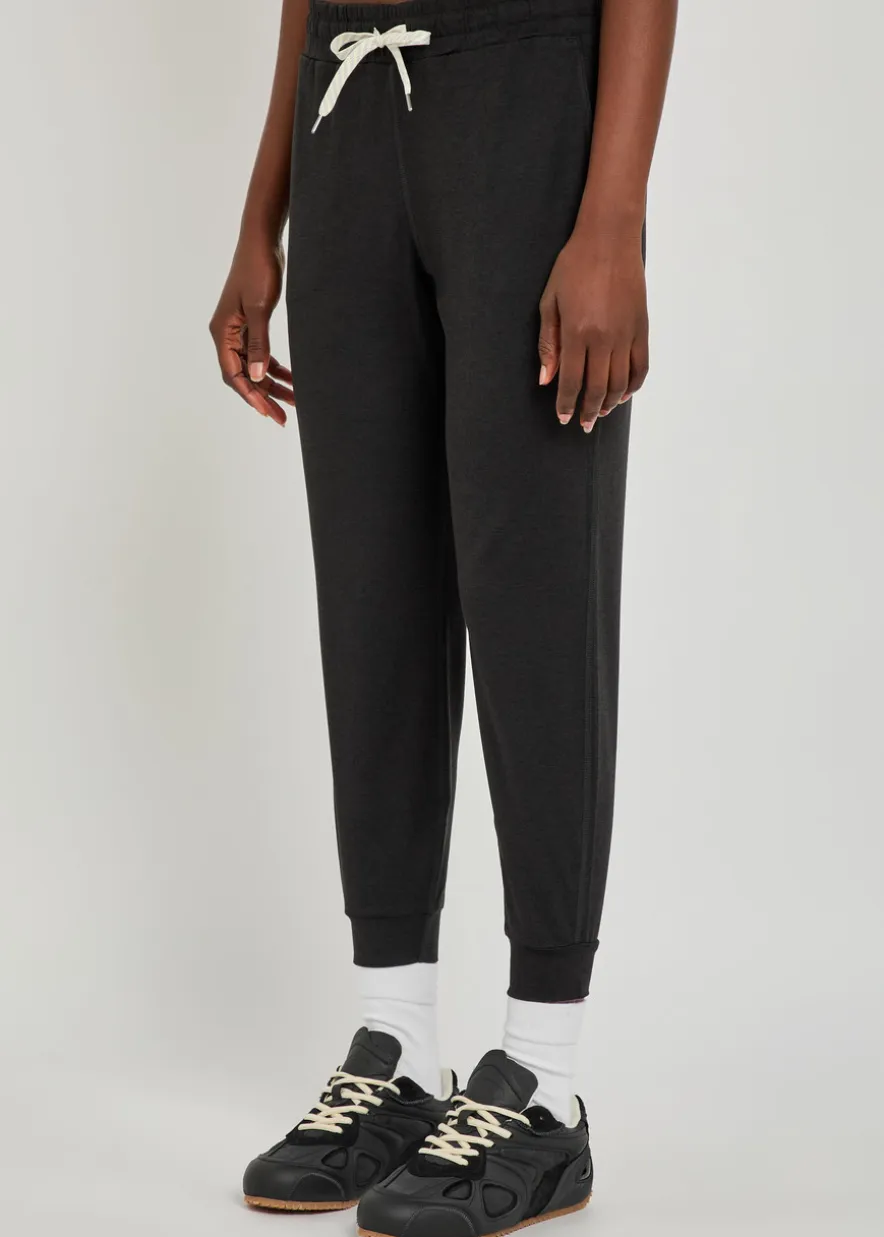 Performance slubbed jersey cropped sweatpants