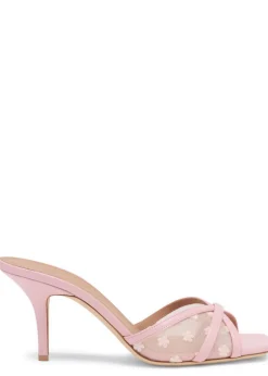 Perla 70 floral-mesh heeled sandals