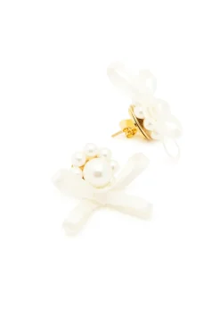 Petite Bow crystal-embellished stud earrings