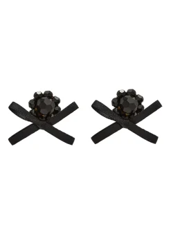 Petite Bow crystal-embellished stud earrings