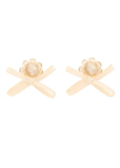 Petite Bow crystal-embellished stud earrings