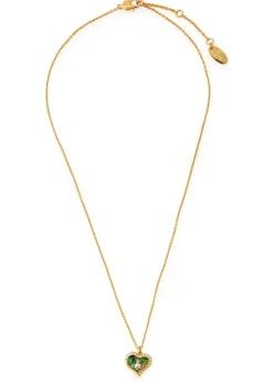 Petra crystal-embellished heart necklace