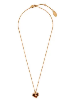 Petra crystal-embellished heart necklace