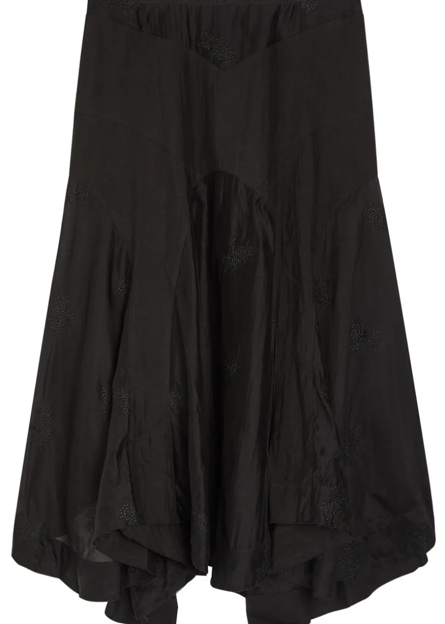 Petti embroidered woven skirt