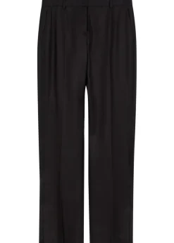 Petula straight-leg silk trousers