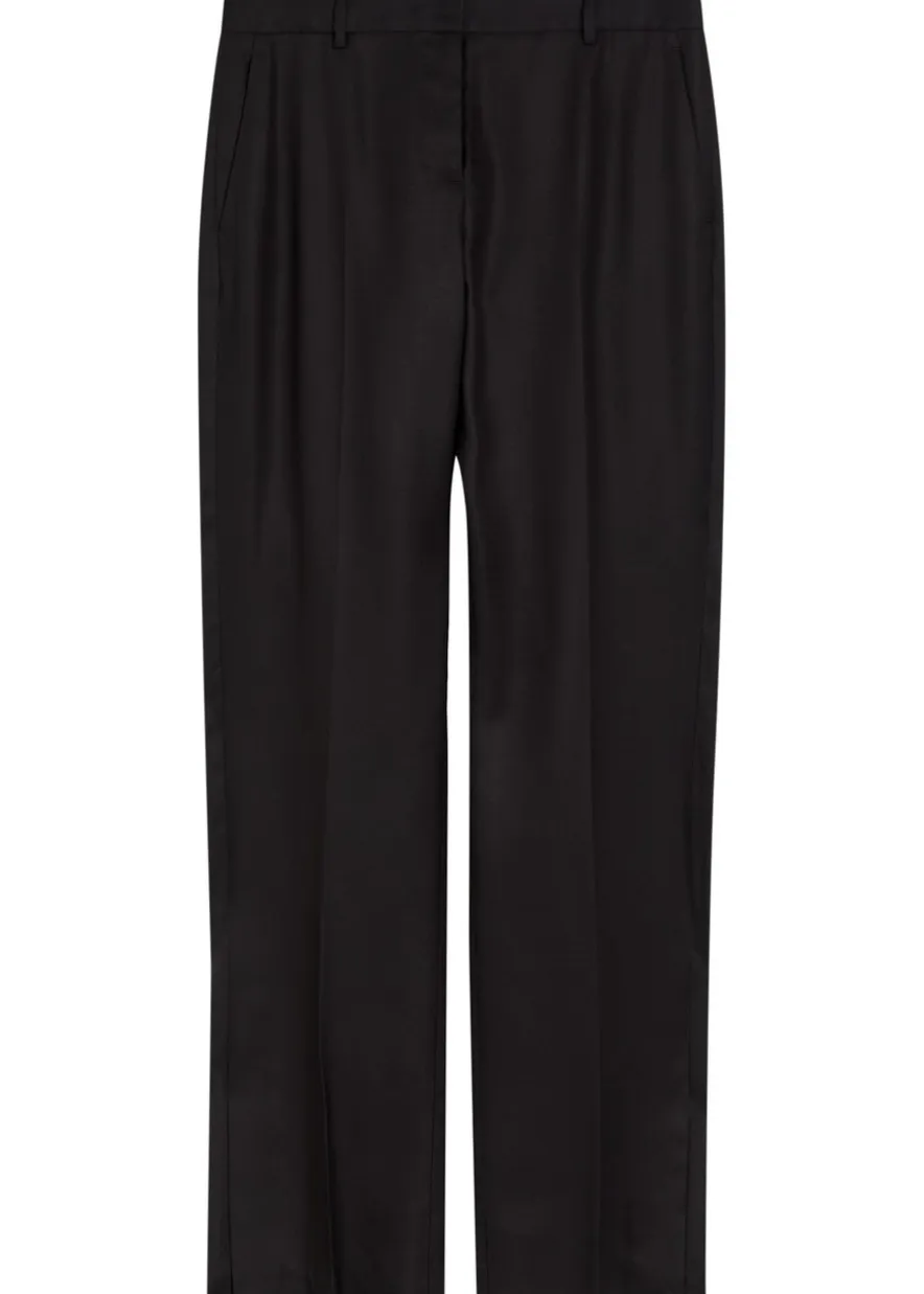 Petula straight-leg silk trousers