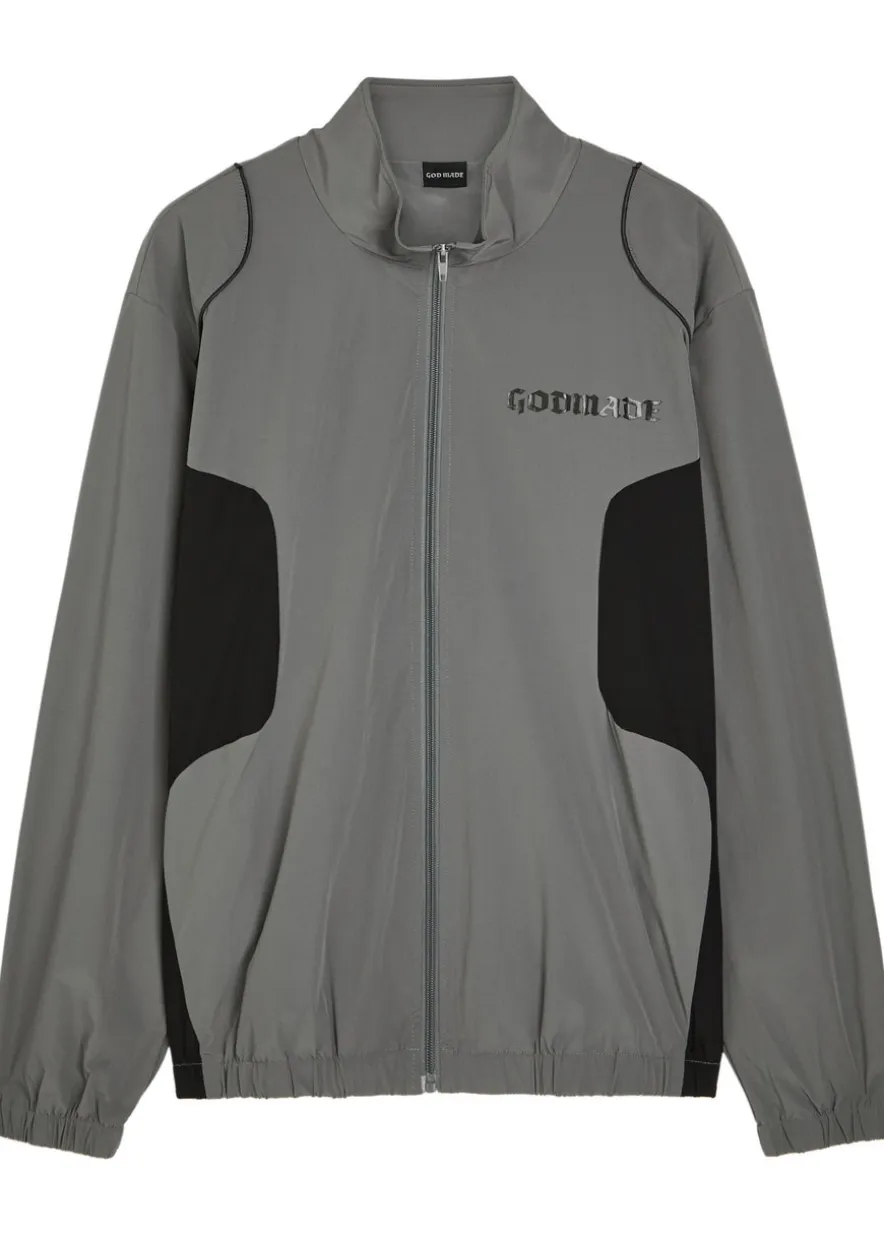 Phantom logo cotton track jacket