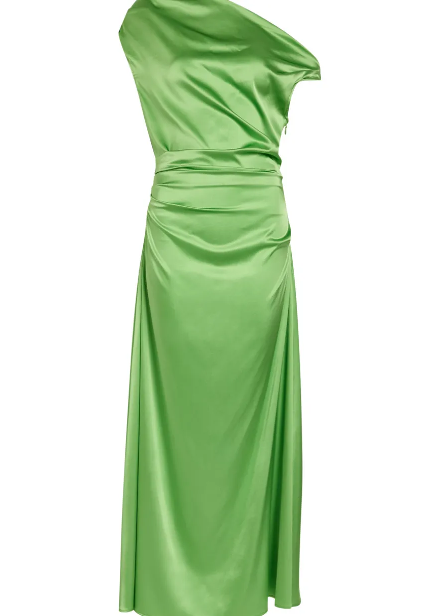 Phare draped stretch-silk maxi dress