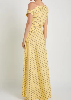 Phare striped stretch cotton-poplin maxi dress