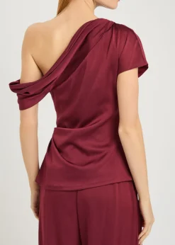 Phoebe draped satin top
