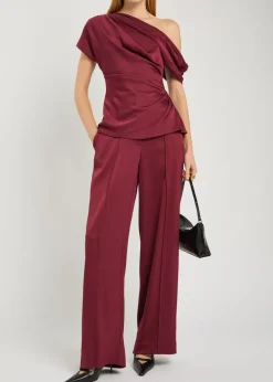 Phoebe draped satin top