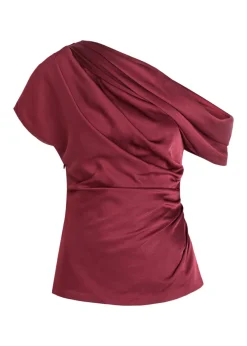 Phoebe draped satin top