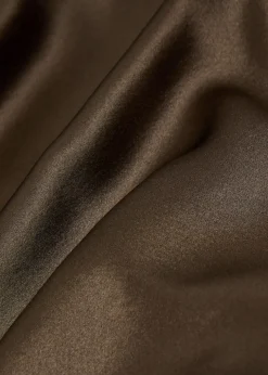 Phoebe draped stretch-silk dress
