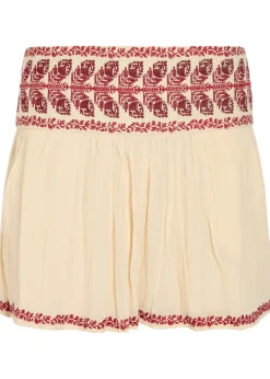 Picadilia embroidered cotton mini skirt