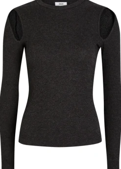 Pierce cold shoulder knit top