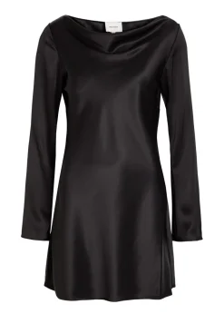 Pike draped satin mini dress