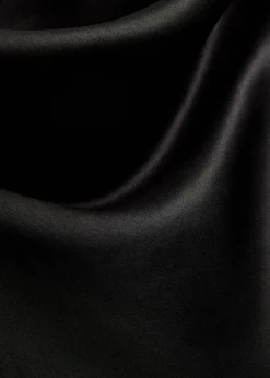 Pike draped satin mini dress