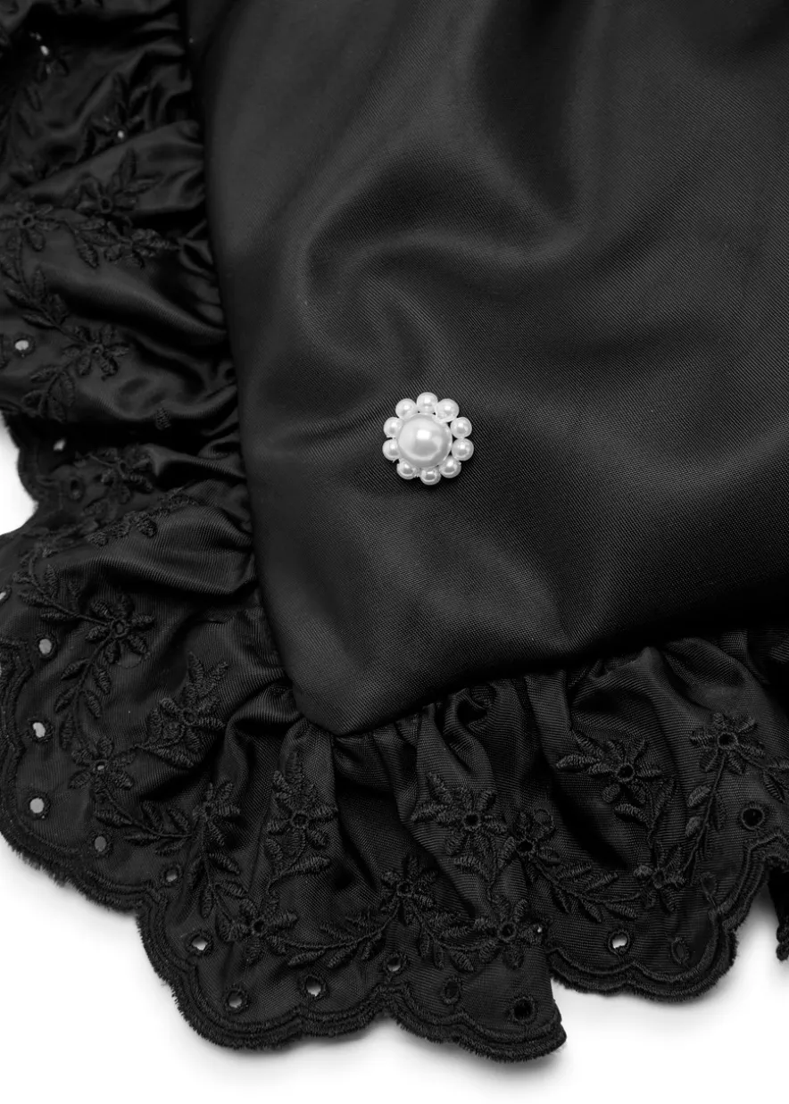 Pillowcase ruffled padded satchel bag