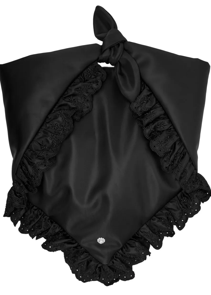 Pillowcase ruffled padded satchel bag