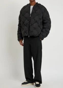 Pillow padded nylon jacket