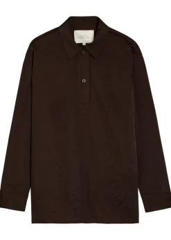 Pinole nylon and wool-blend shirt