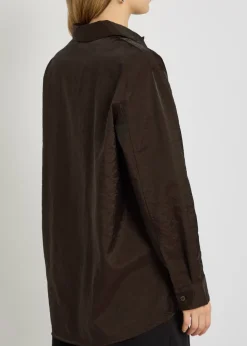 Pinole nylon and wool-blend shirt