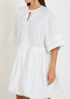 Pino textured cotton mini dress