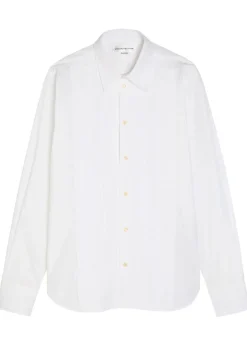 Pintuck cotton-poplin shirt