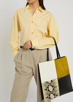 Piper patchwork leather tote bag