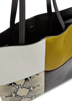 Piper patchwork leather tote bag