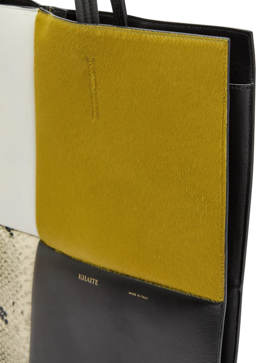 Piper patchwork leather tote bag